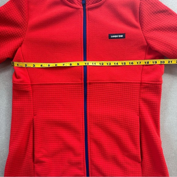 Lands' End Zip Up Red Jacket - Picture 5 of 10